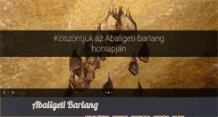 Desktop Screenshot of abaligetibarlang.hu